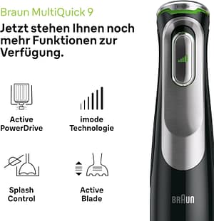 MQ9187.1 Braun Multiquick 9 MQ 9187XLI Hand Blender